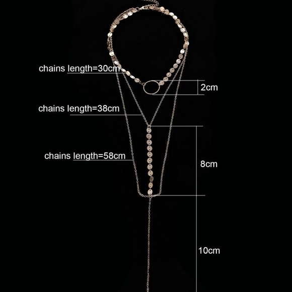 Radiance Gold Disc Layered Necklace - Picture 3 of 4